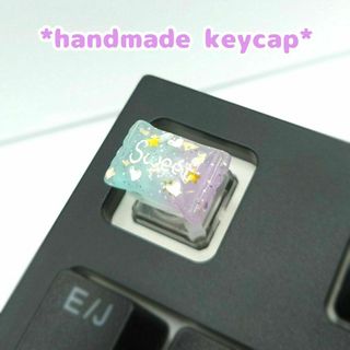 自作キーキャップ　袋入りキャンディー ブルーxパープルグラデ② keycaps(PC周辺機器)