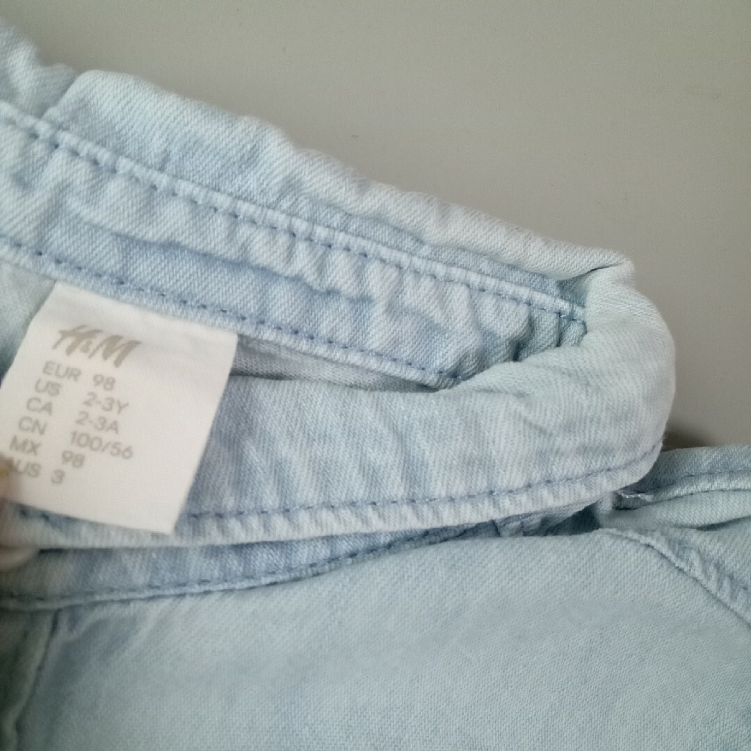 GAP(ギャップ)のデニムシャツ+半袖T キッズ/ベビー/マタニティのキッズ服男の子用(90cm~)(Tシャツ/カットソー)の商品写真