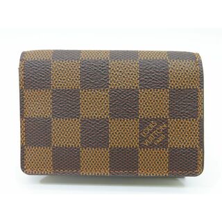 ルイヴィトン(LOUIS VUITTON)のルイ・ヴィトン N62920 ダミエ・エベヌ アンヴェロップ・カルトドゥヴィジット カードケース 【池袋店】【中古】(名刺入れ/定期入れ)