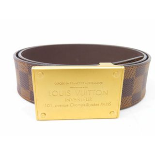 ルイヴィトン(LOUIS VUITTON)のルイ・ヴィトン M9235 ダミエ・エベヌ ブラウン ネオンアヴァントゥールサンチュール メンズ ベルト #85 【池袋店】【中古】(ベルト)