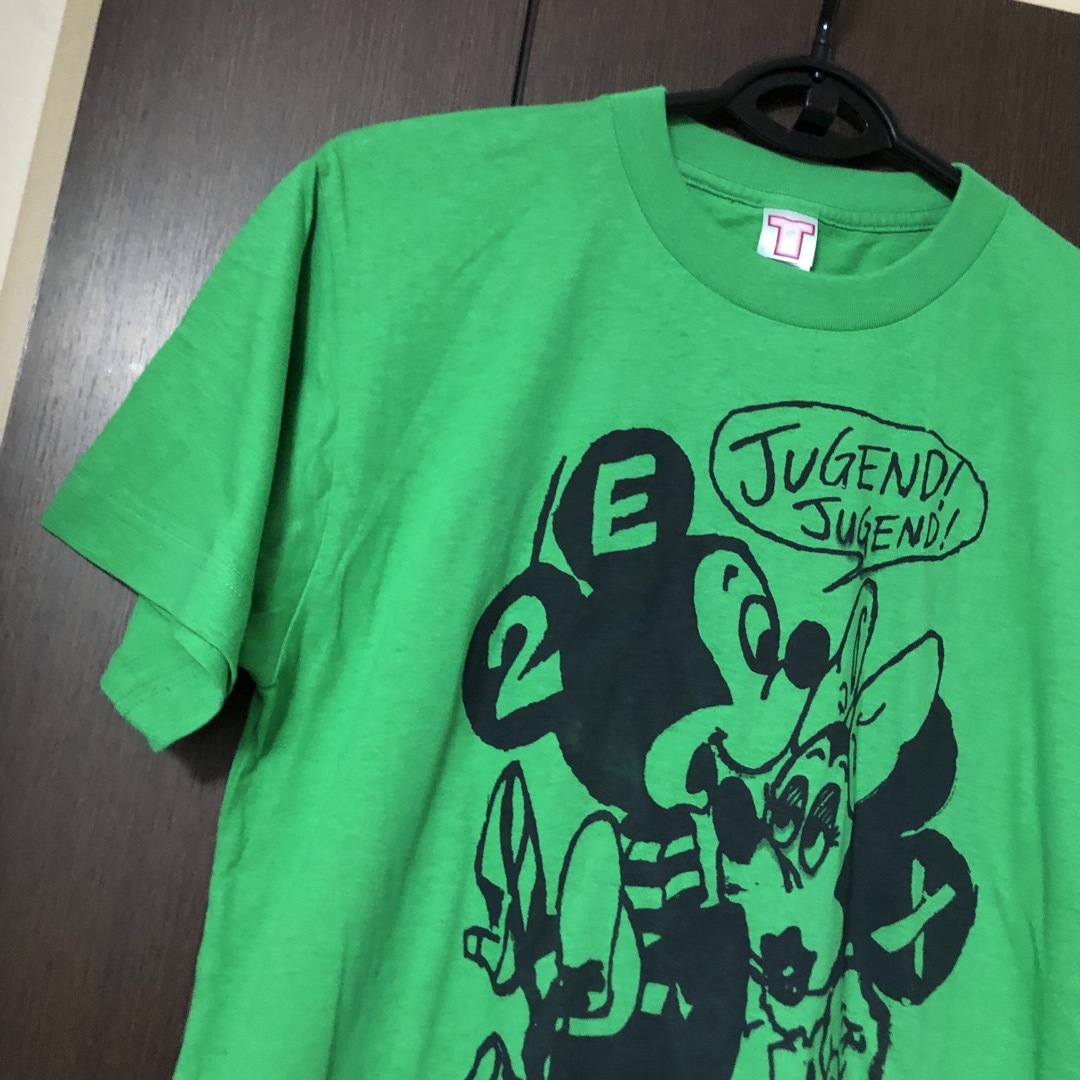 新品ミッキー？TシャツグリーンS メンズのトップス(Tシャツ/カットソー(半袖/袖なし))の商品写真