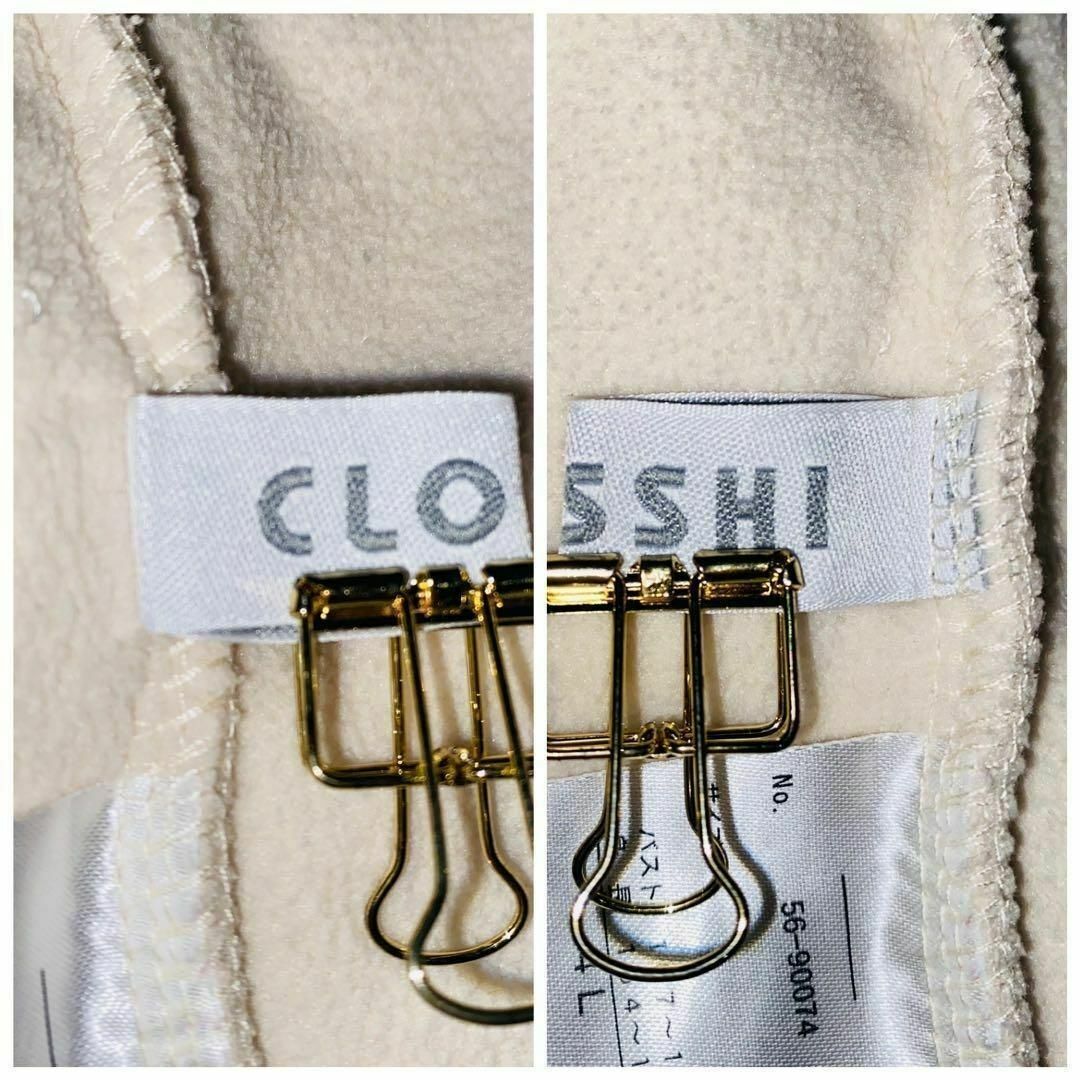 しまむら(シマムラ)のCLOSSHI フリースジャケット　フリース　アウター　大きめ　シンプル　無地 レディースのジャケット/アウター(ブルゾン)の商品写真