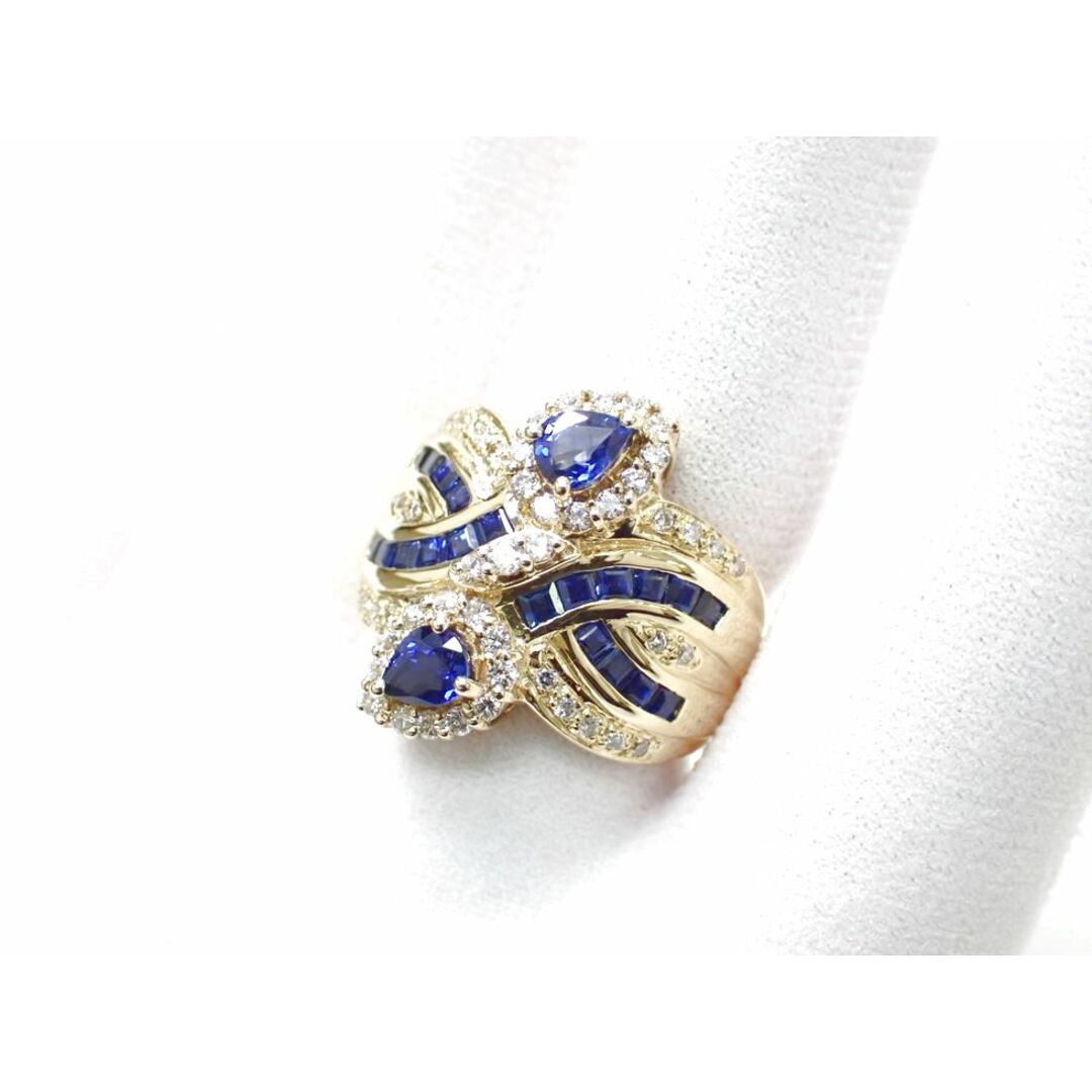 【新着】K18YG サファイア 2.01ct ダイヤモンド 0.52ct リング #13.5【池袋店】【中古】 レディースのアクセサリー(リング(指輪))の商品写真