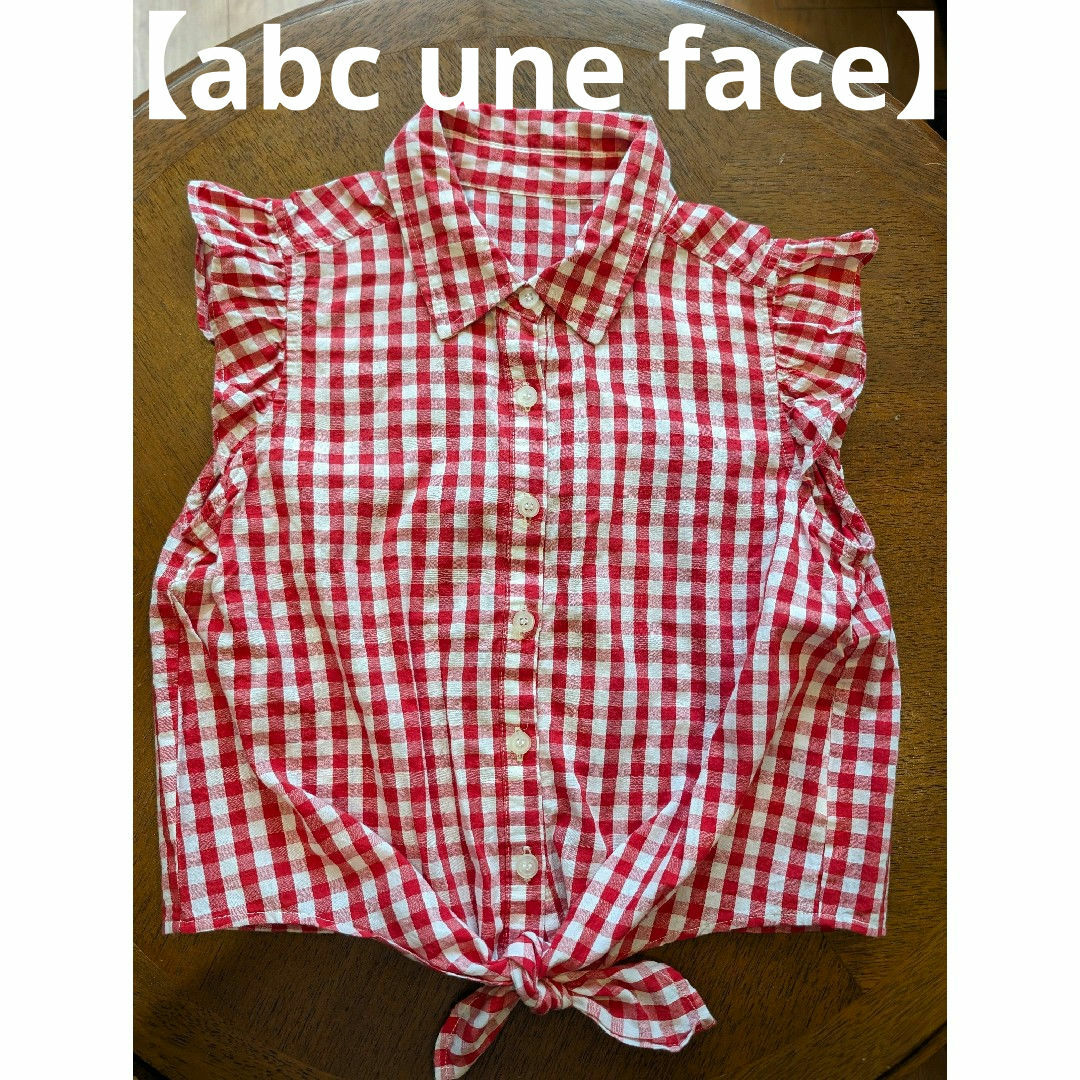 abc une face(アーベーセーアンフェイス)の♥abc une face ♥　ノースリーブシャツ キッズ/ベビー/マタニティのキッズ服女の子用(90cm~)(Tシャツ/カットソー)の商品写真