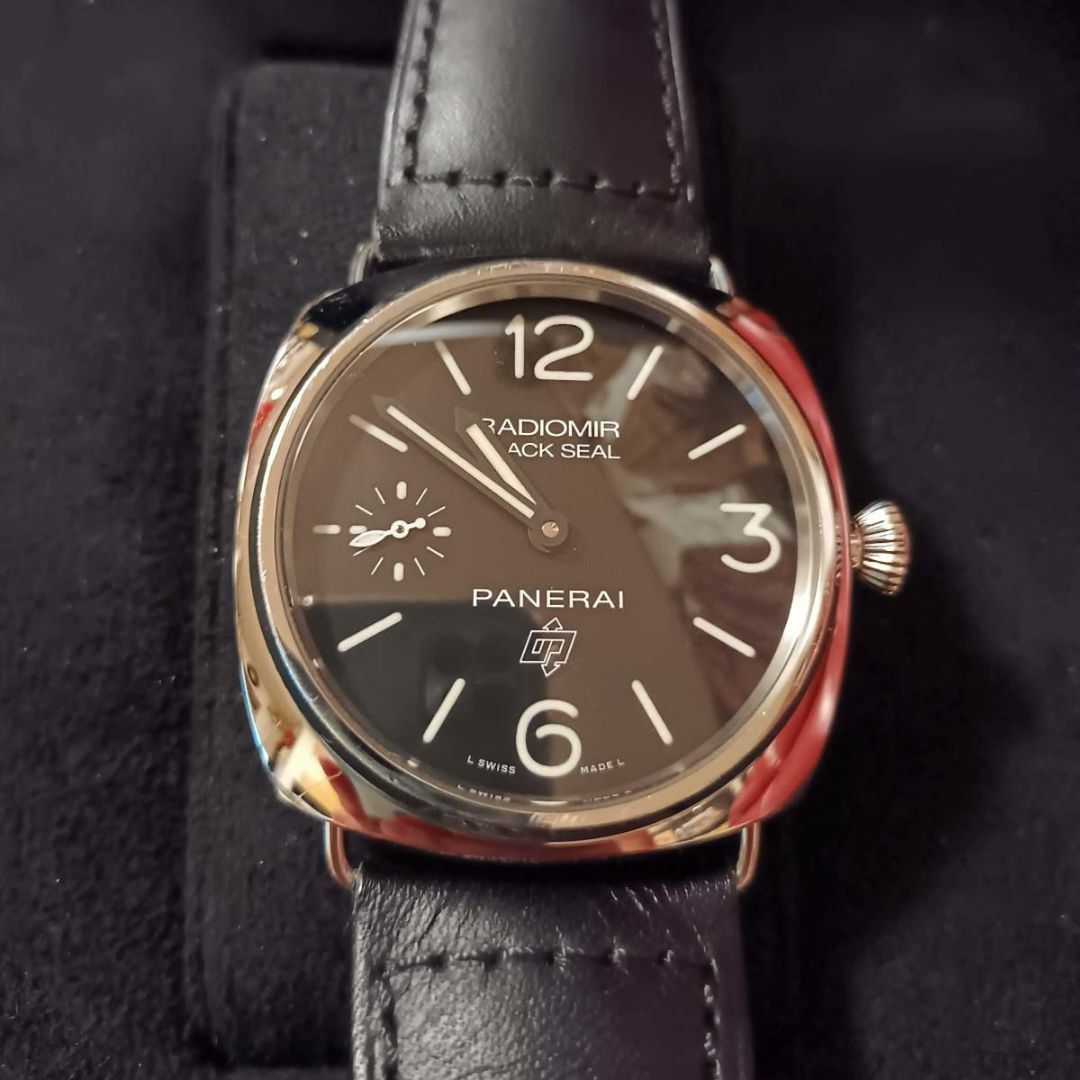 OFFICINE PANERAI(オフィチーネパネライ)のパネライ　ラジオミール　ブラックシール　ロゴ　PAM00380 メンズの時計(腕時計(アナログ))の商品写真