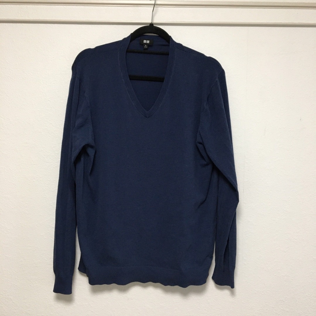 UNIQLO(ユニクロ)のユニクロ　サマーセーター　ミッドナイトブルー　XL メンズのトップス(ニット/セーター)の商品写真