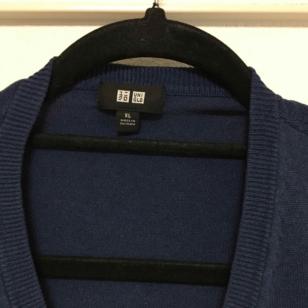UNIQLO(ユニクロ)のユニクロ　サマーセーター　ミッドナイトブルー　XL メンズのトップス(ニット/セーター)の商品写真