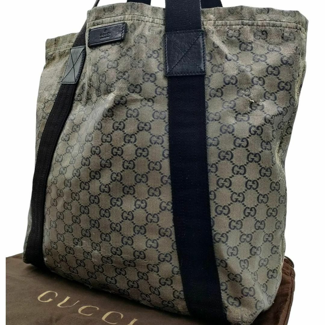 Gucci(グッチ)のGUCCI グッチ A4可 PVC トートバッグ ハンドバッグ GG柄 総柄 レディースのバッグ(トートバッグ)の商品写真