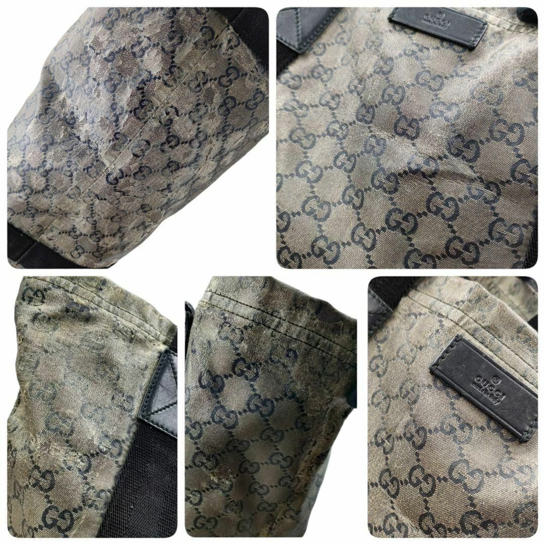 Gucci(グッチ)のGUCCI グッチ A4可 PVC トートバッグ ハンドバッグ GG柄 総柄 レディースのバッグ(トートバッグ)の商品写真