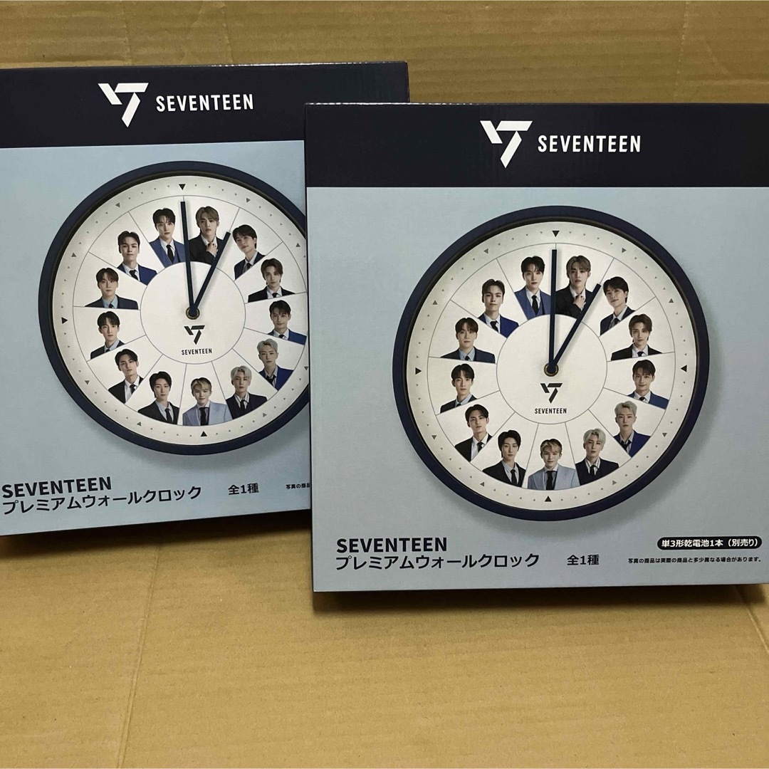 SEVENTEEN(セブンティーン)の新品 未使用 セブンティーン 壁掛け時計 2個セット エンタメ/ホビーのタレントグッズ(アイドルグッズ)の商品写真