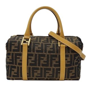 フェンディ(FENDI)のフェンディ FENDI バッグ レディース ブランド ズッカ ハンドバッグ ショルダーバッグ 2way ブラウン 261470 手さげ 肩がけ ゴールド金具 おしゃれ おでかけ 茶 【中古】(ハンドバッグ)