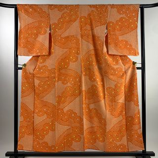 小紋 身丈153.5cm 裄丈64cm 正絹 美品 秀品 【中古】(着物)