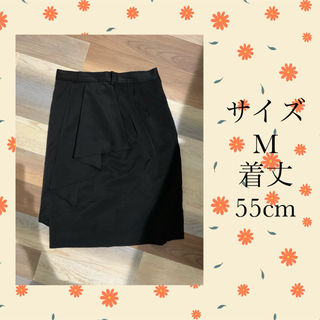スカート　デザインスカート　美品　M 中古(ひざ丈スカート)
