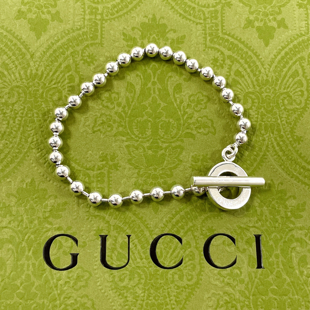 Gucci(グッチ)のグッチ ブレスレット ボールチェーン   シルバー レディースのアクセサリー(ブレスレット/バングル)の商品写真