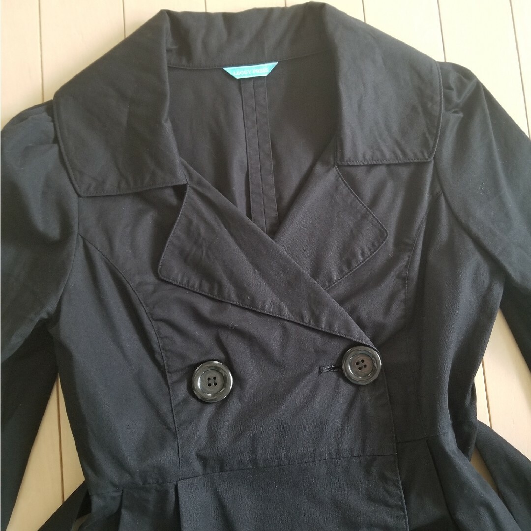 ワンピース風スプリングコート レディースのジャケット/アウター(スプリングコート)の商品写真