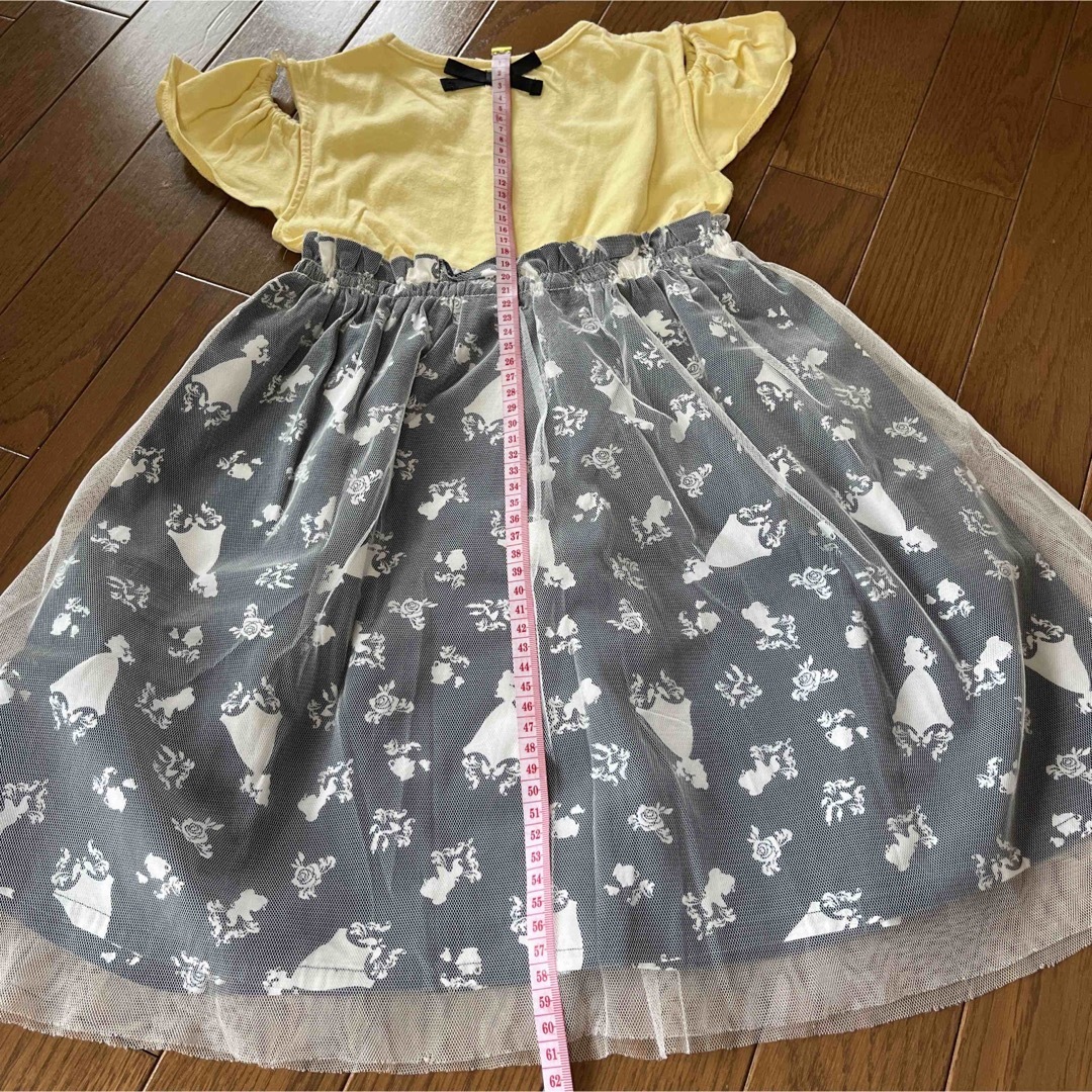 Disney(ディズニー)のブリーズ　ディズニー　ベル　ワンピース　120 キッズ/ベビー/マタニティのキッズ服女の子用(90cm~)(ワンピース)の商品写真