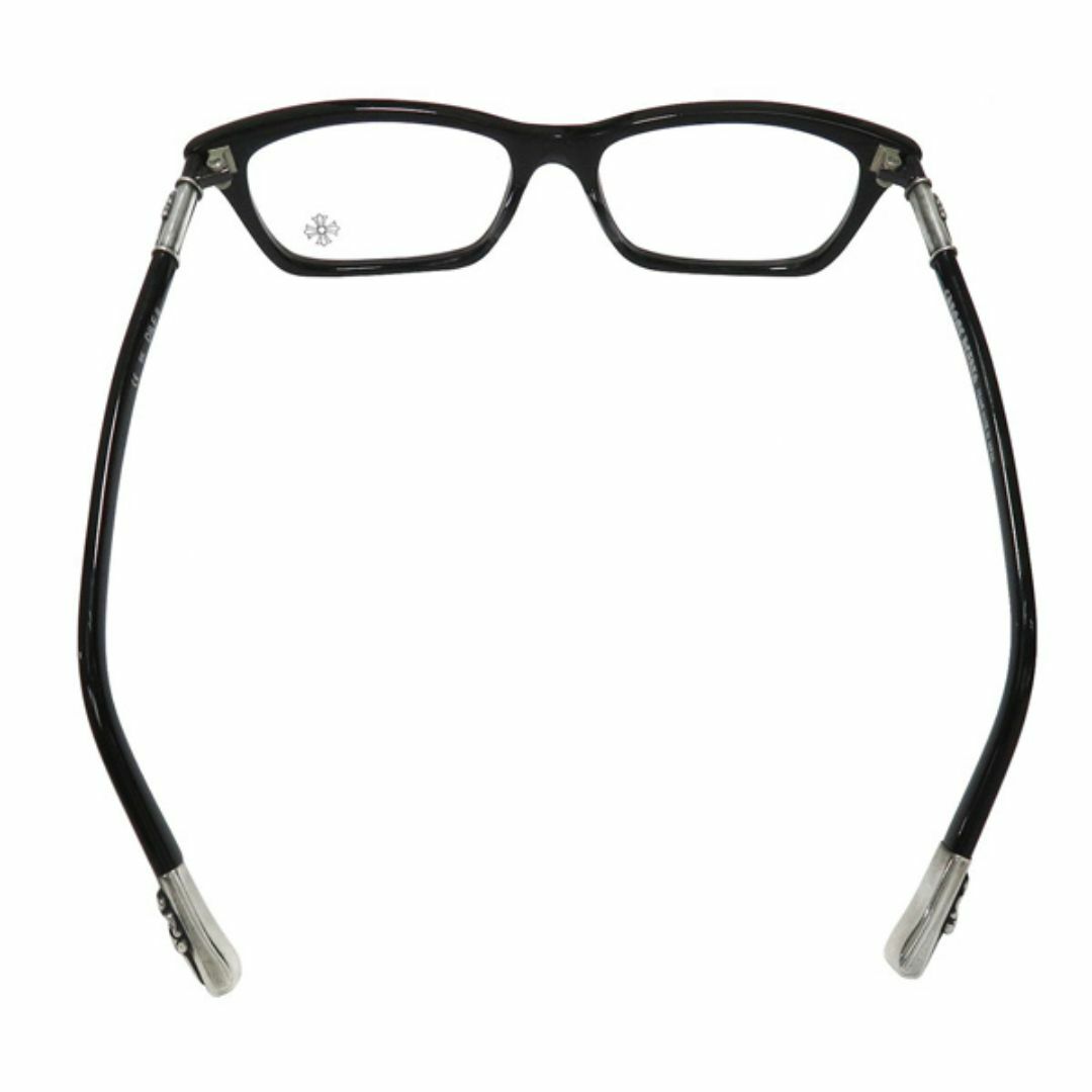 Chrome Hearts(クロムハーツ)の美品 クロムハーツ DILF 2 ダガー テンプル ダミーレンズ スクエアシェイプ 黒縁 アイウェア メガネ 眼鏡 レザーケース付き 46462 メンズのファッション小物(サングラス/メガネ)の商品写真