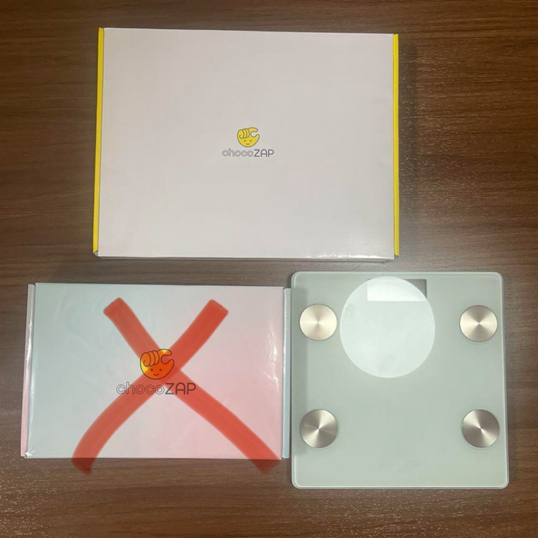RIZAP(ライザップ)のチョコザップ 体重計2個 スマホ/家電/カメラの生活家電(体重計)の商品写真