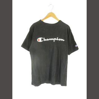 チャンピオン(Champion)のチャンピオン Tシャツ 丸首 半袖 ロゴ プリント 黒 M(Tシャツ(半袖/袖なし))