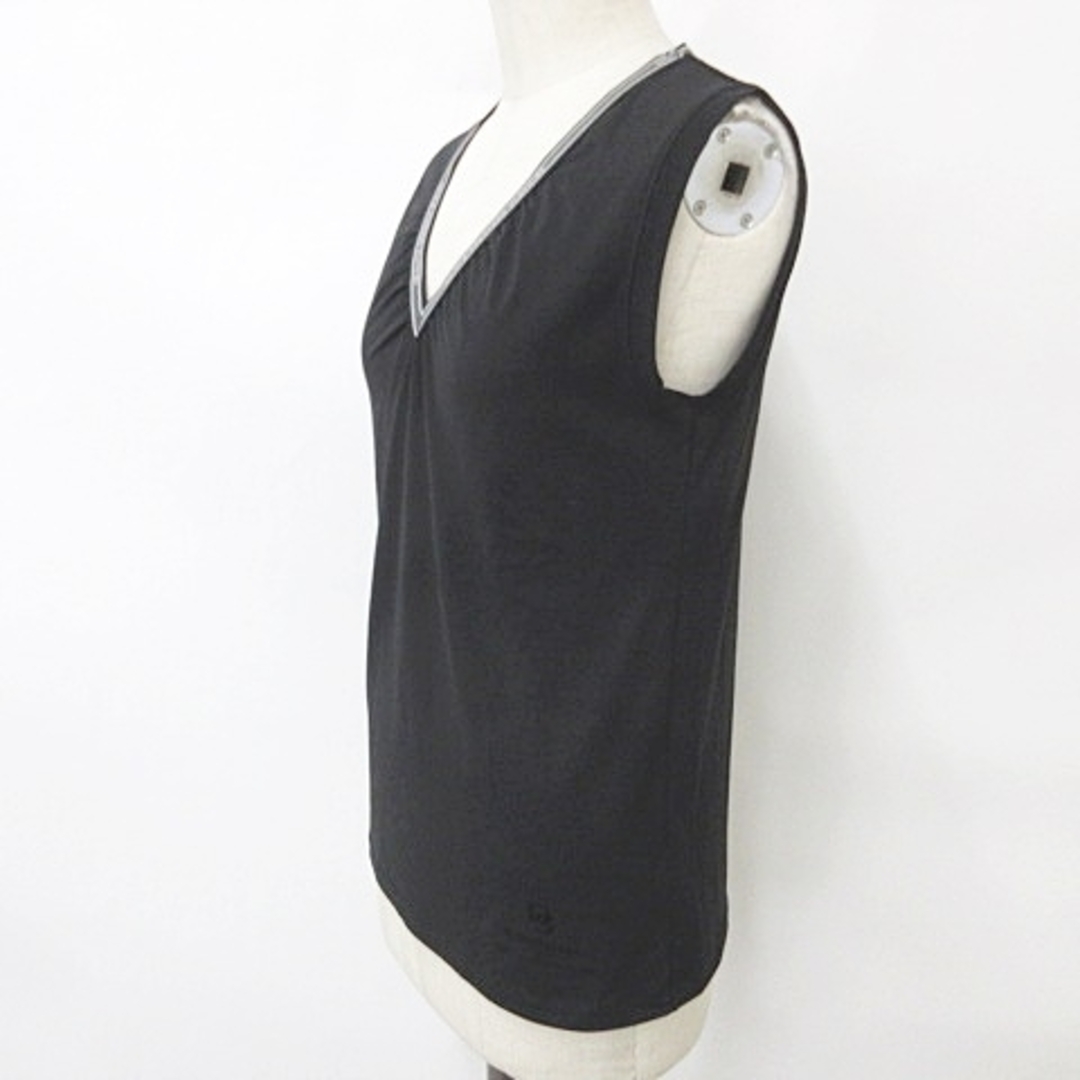 DOUBLE STANDARD CLOTHING(ダブルスタンダードクロージング)のダブルスタンダードクロージング ダブスタ カットソー プルオーバー 黒 36 レディースのトップス(カットソー(半袖/袖なし))の商品写真