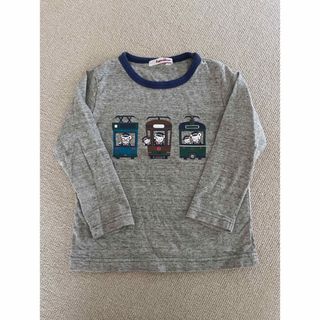 ファミリア(familiar)のファミリア  長袖Tシャツ　ロンT 100 ファミちゃん　電車柄(Tシャツ/カットソー)