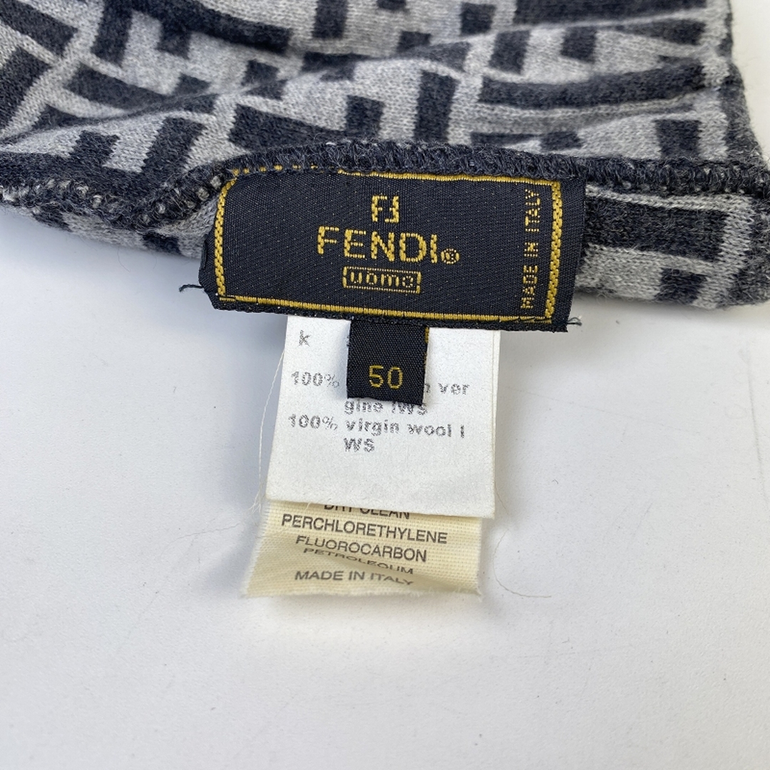 FENDI(フェンディ)のFENDI フェンディ ズッカ柄  その他 ニット帽 グレー A-0407 レディースの帽子(ニット帽/ビーニー)の商品写真