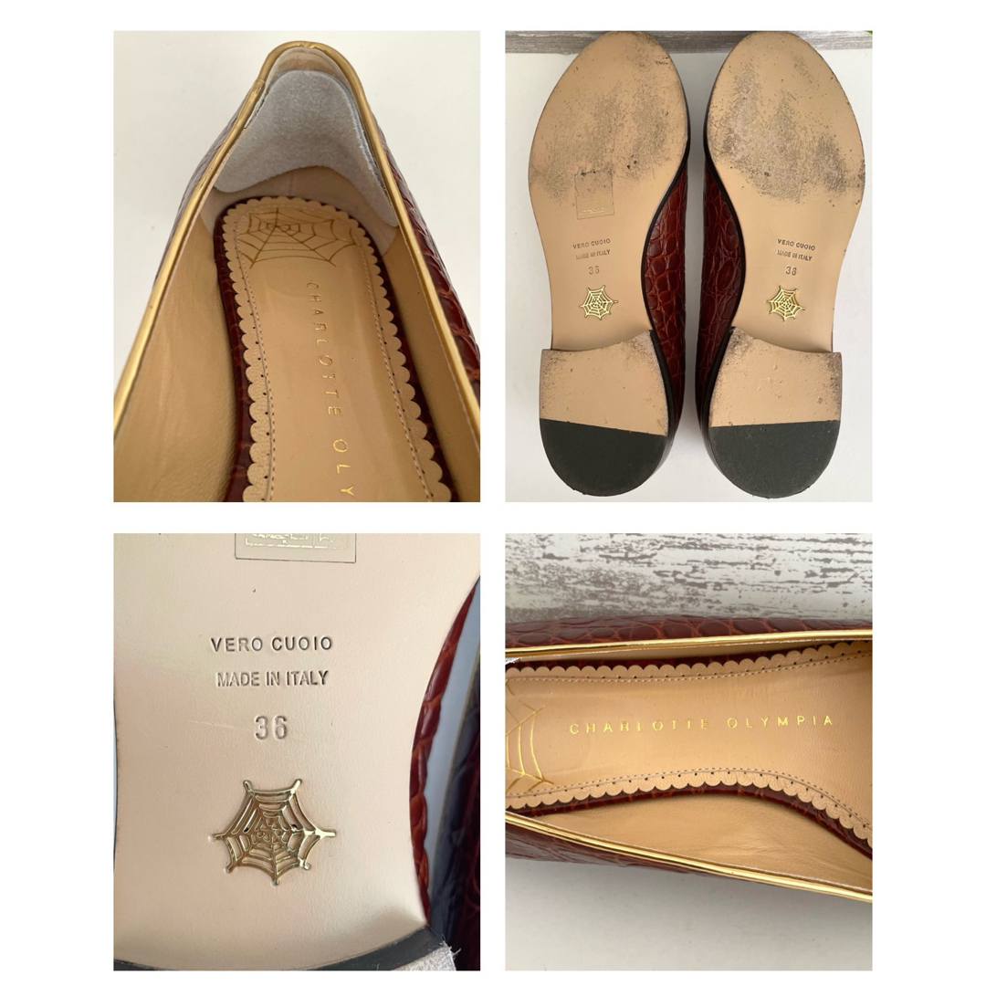 Charlotte Olympia(シャルロットオリンピア)の【レア】Charlotte Olympiaシャルロットオリンピア　23.5㎝　猫 レディースの靴/シューズ(ローファー/革靴)の商品写真