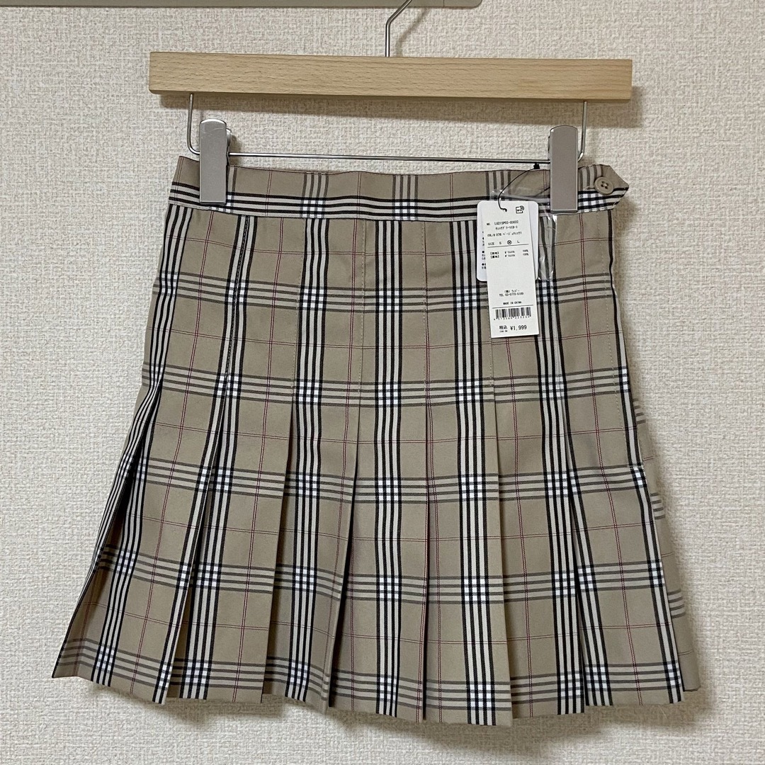 WEGO(ウィゴー)のWEGO  チェック柄　プリーツスカート　Mサイズ　♡新品未使用♡ レディースのスカート(ミニスカート)の商品写真