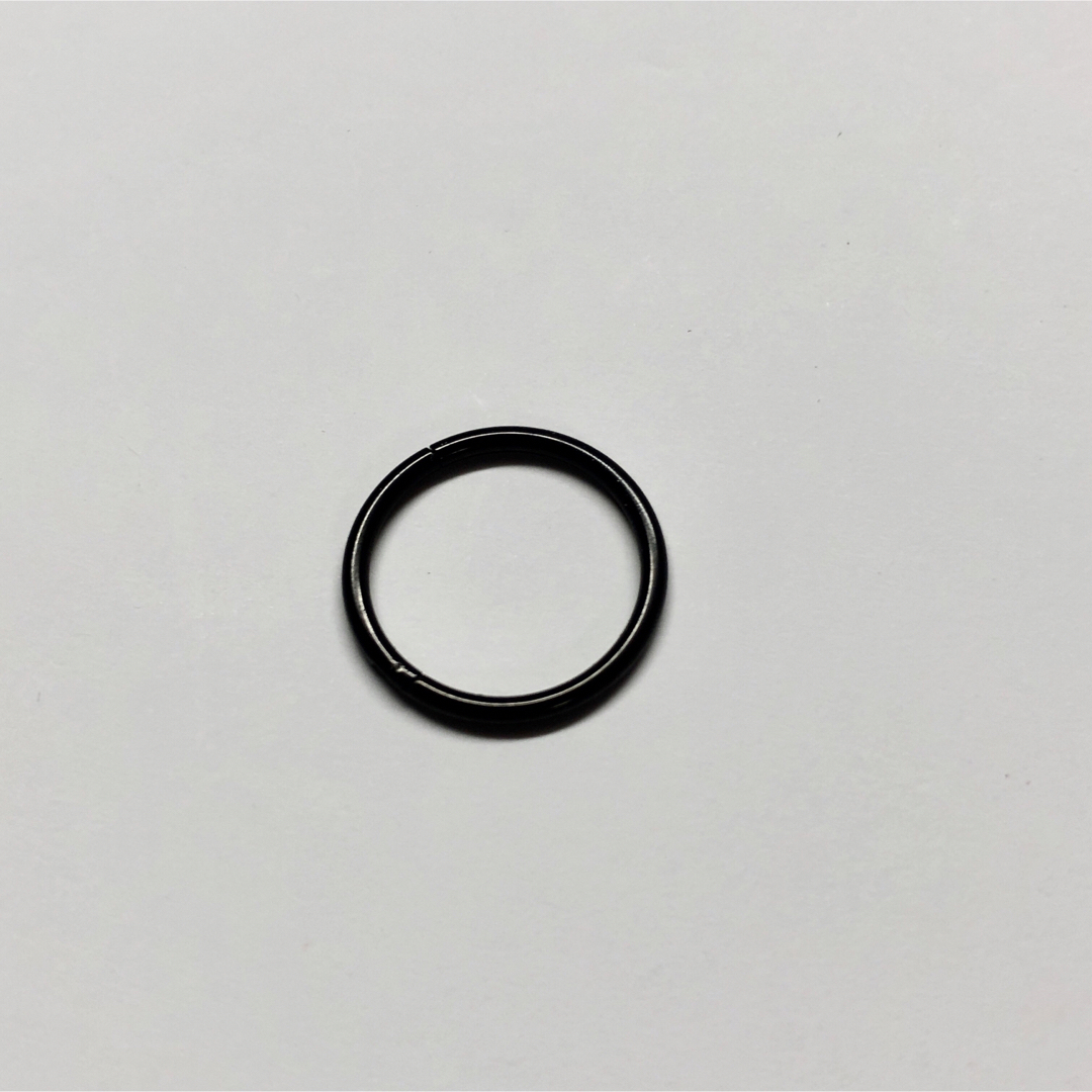 ステンレス鋼 ブラック 16G シームレス ピアス★リング ボディ 黒 デザイン メンズのアクセサリー(ピアス(片耳用))の商品写真