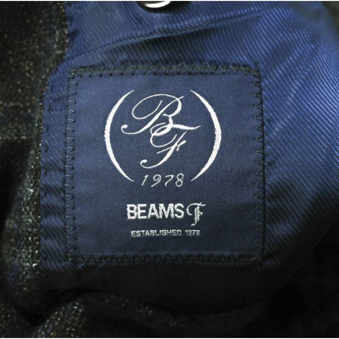 BEAMS F(ビームスエフ)のBEAMS F ビームスエフ 日本製 ウールリネンシルク チェックジャケット 21-16-0989-731 46/8R グレー 3B テーラード アウター【中古】【BEAMS F】 メンズのジャケット/アウター(テーラードジャケット)の商品写真