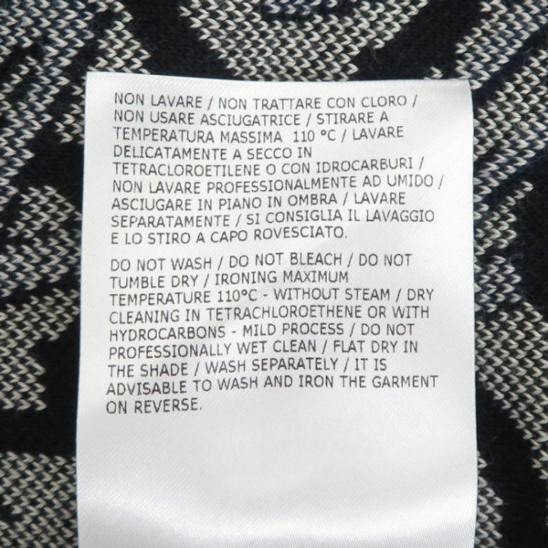 MONCLER(モンクレール)の美品 モンクレール GIROCOLLO TRICOT ロゴ オールオーバー ニット ウール クルーネック プルオーバー セーター 46496 メンズのトップス(ニット/セーター)の商品写真