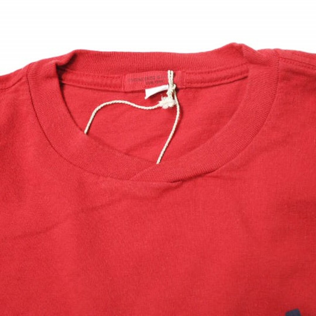 Engineered Garments(エンジニアードガーメンツ)のEngineered Garments エンジニアードガーメンツ カナダ製 Printed Cross Crew Neck T-shirt - MUSICIANS クロスオーバークルーネックポケットTシャツ S RED 半袖 トップス【新古品】【中古】【Engineered Garments】 メンズのトップス(Tシャツ/カットソー(半袖/袖なし))の商品写真