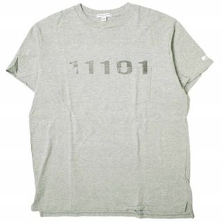 エンジニアードガーメンツ(Engineered Garments)のEngineered Garments エンジニアードガーメンツ カナダ製 Printed Cross Crew Neck T-shirt - 11101 クロスオーバークルーネックポケットTシャツ M GREY 半袖 トップス【中古】【Engineered Garments】(Tシャツ/カットソー(半袖/袖なし))