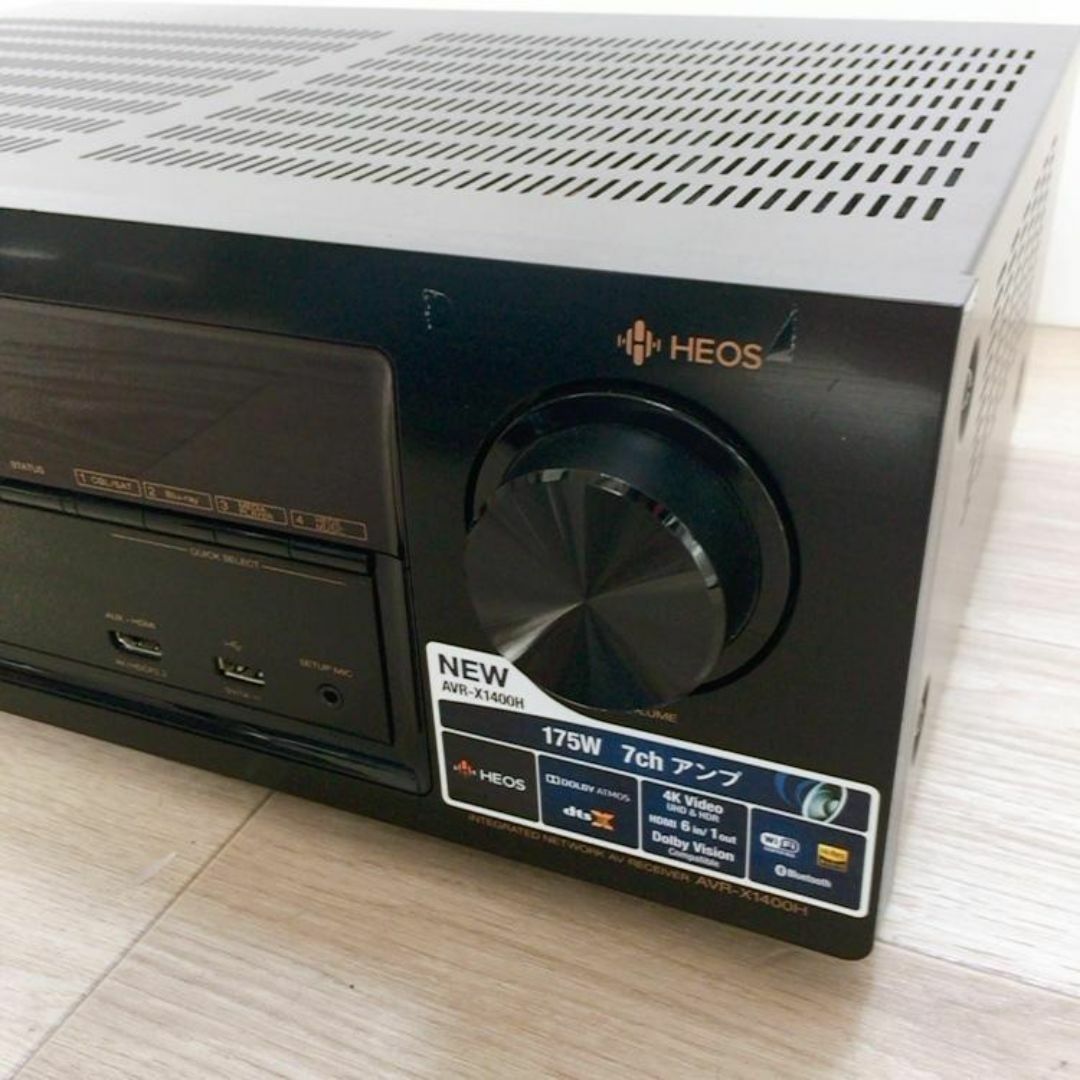中古品 AVR-X1400H DENON デノン AVサラウンドレシーバー スマホ/家電/カメラのオーディオ機器(アンプ)の商品写真