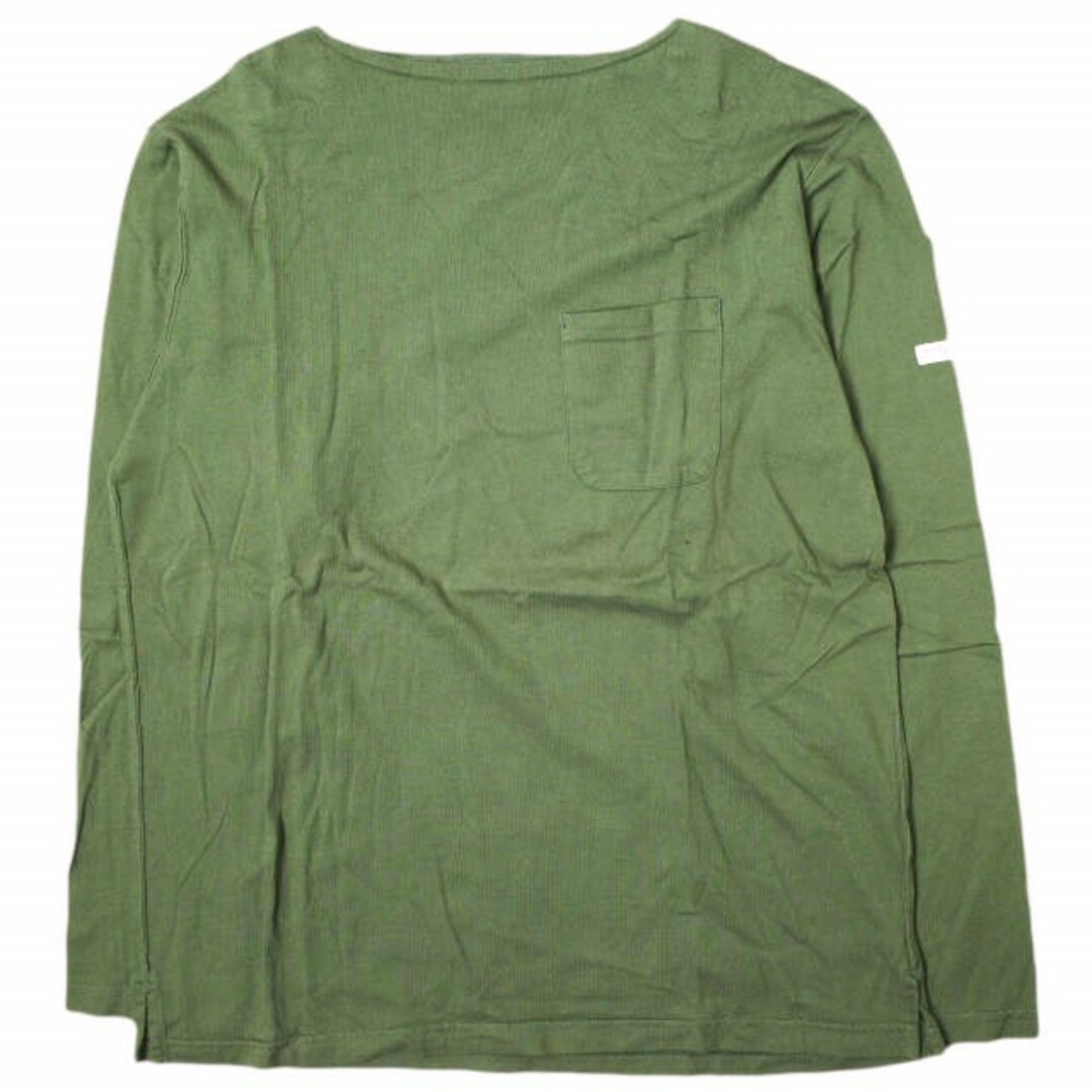 Engineered Garments(エンジニアードガーメンツ)のEngineered Garments エンジニアードガーメンツ アメリカ製 Bask Shirt - Solid JERSEY バスクシャツ ソリッドジャージー M OLIVE 長袖 ボートネック Tシャツ カットソー トップス【中古】【Engineered Garments】 メンズのトップス(Tシャツ/カットソー(七分/長袖))の商品写真