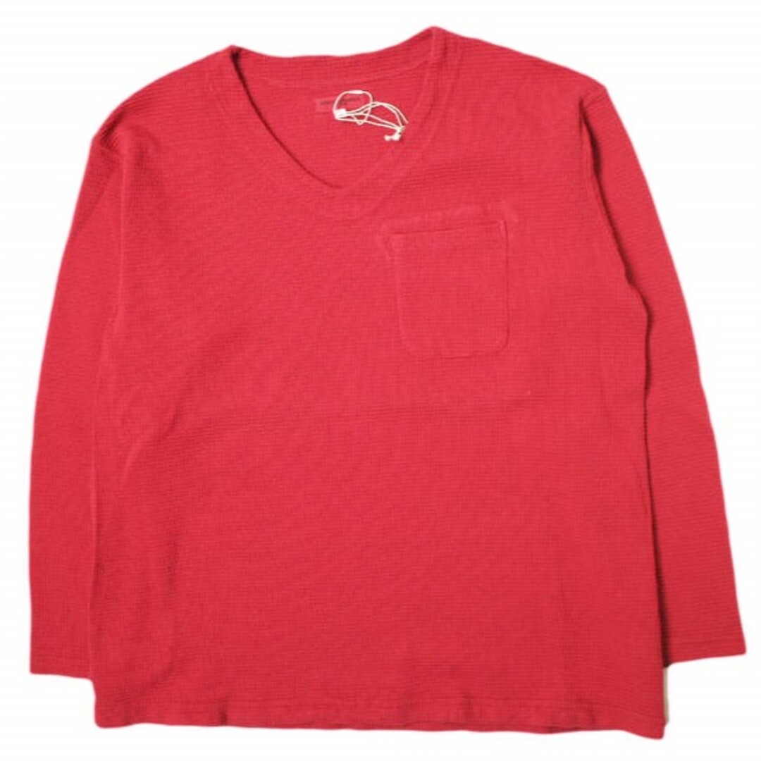 Engineered Garments(エンジニアードガーメンツ)のEngineered Garments エンジニアードガーメンツ アメリカ製 U-Neck Pop Over - Cotton Thermal Uネックサーマルカットソー M RED 長袖 ワッフル トップス【新古品】【中古】【Engineered Garments】 メンズのトップス(Tシャツ/カットソー(七分/長袖))の商品写真