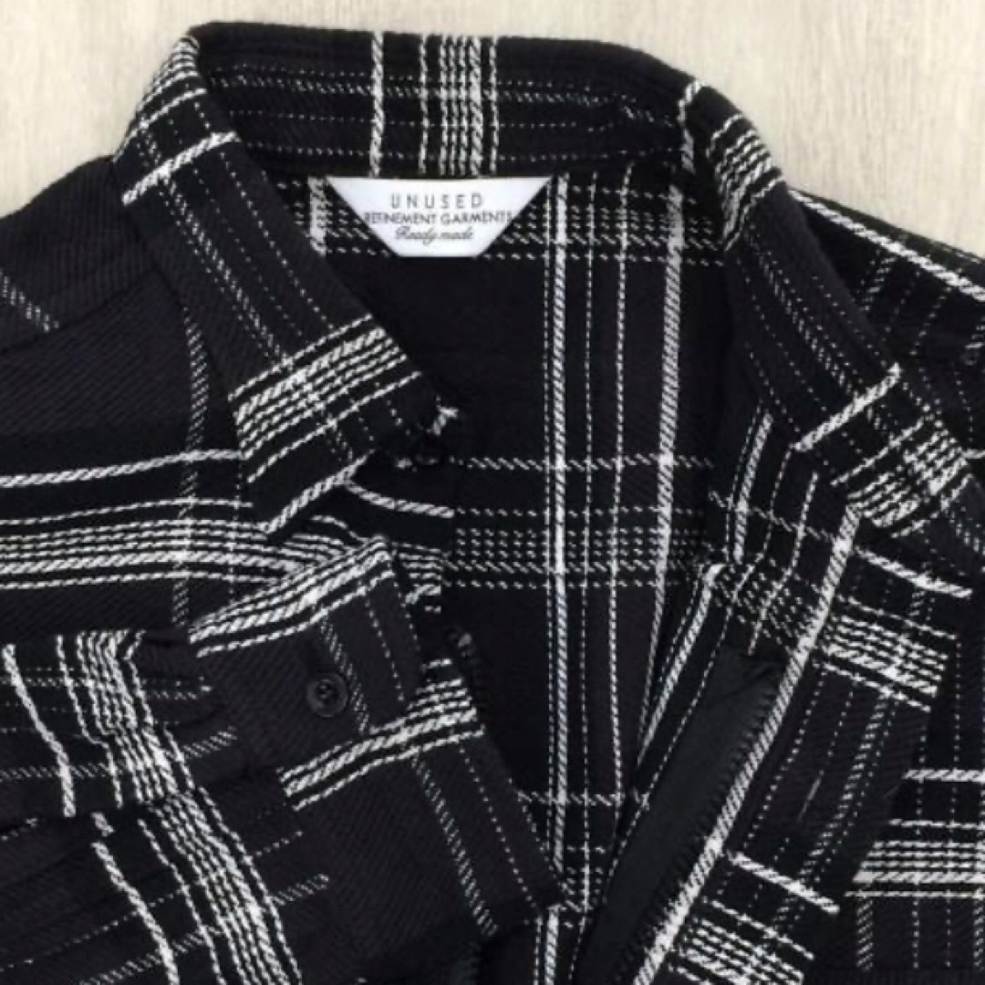 UNUSED(アンユーズド)の¥33,000+tax UNUSEDアンユーズドCHECK SHIRT サイズ2 メンズのトップス(シャツ)の商品写真