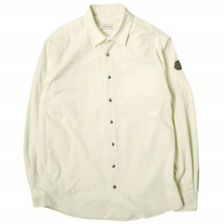 MONCLER モンクレール 22AW CAMICIA アイコンスナップ コーデュロイシャツ H20912F00004 549H4 S IVORY 長袖 トップス【中古】【MONCLER】