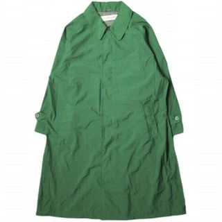 POLYPLOID ポリプロイド 日本製 LONG COAT C ナイロンステンカラーコート 19SS-01-C 4(L) Green ロング バルカラー アウター【中古】【POLYPLOID】(ステンカラーコート)