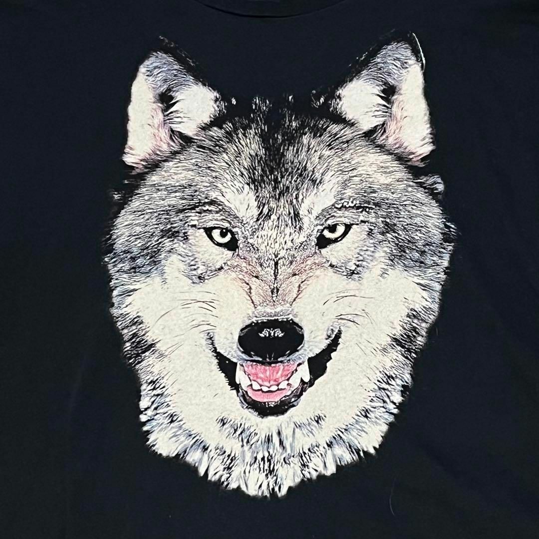 HYSTERIC GLAMOUR(ヒステリックグラマー)のヒステリックグラマー　オオカミ　プリント　Tシャツ　スクエア レディースのトップス(Tシャツ(半袖/袖なし))の商品写真