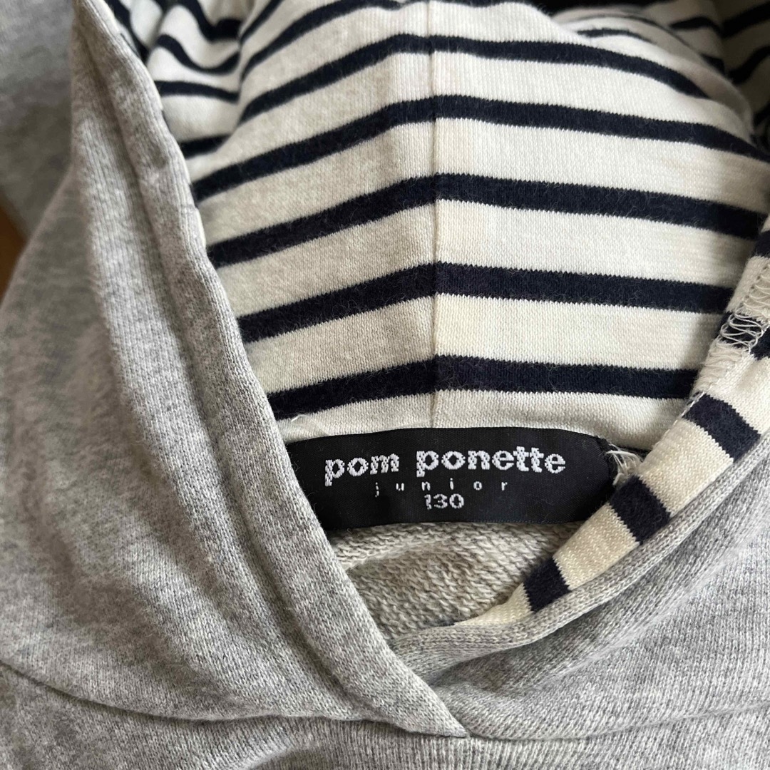 pom ponette(ポンポネット)のパーカーワンピース　ポンポネット キッズ/ベビー/マタニティのキッズ服女の子用(90cm~)(ワンピース)の商品写真