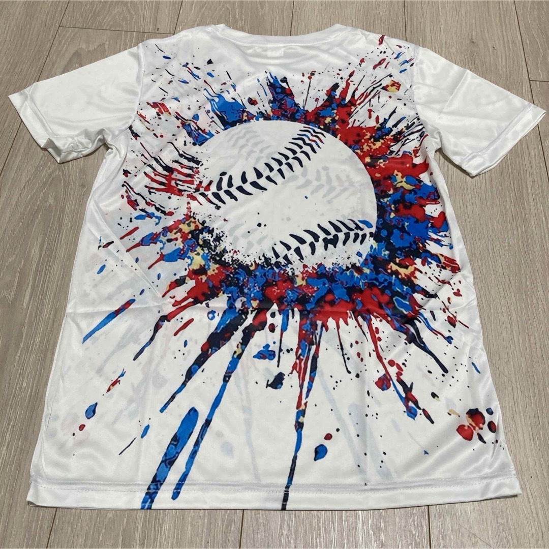 野球　ボール　グラフィック　プリント　Tシャツ キッズ/ベビー/マタニティのキッズ服男の子用(90cm~)(Tシャツ/カットソー)の商品写真