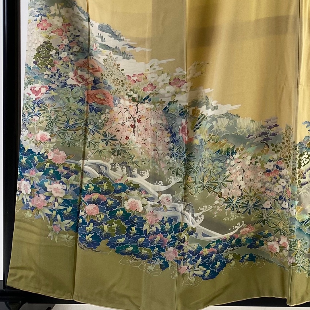 訪問着 身丈158cm 裄丈66cm 正絹 名品 【中古】 レディースの水着/浴衣(着物)の商品写真