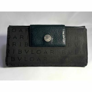 ブルガリ(BVLGARI)のBVLGARI ブルガリ 長財布 ロゴマニア キャンバス ブラック(財布)