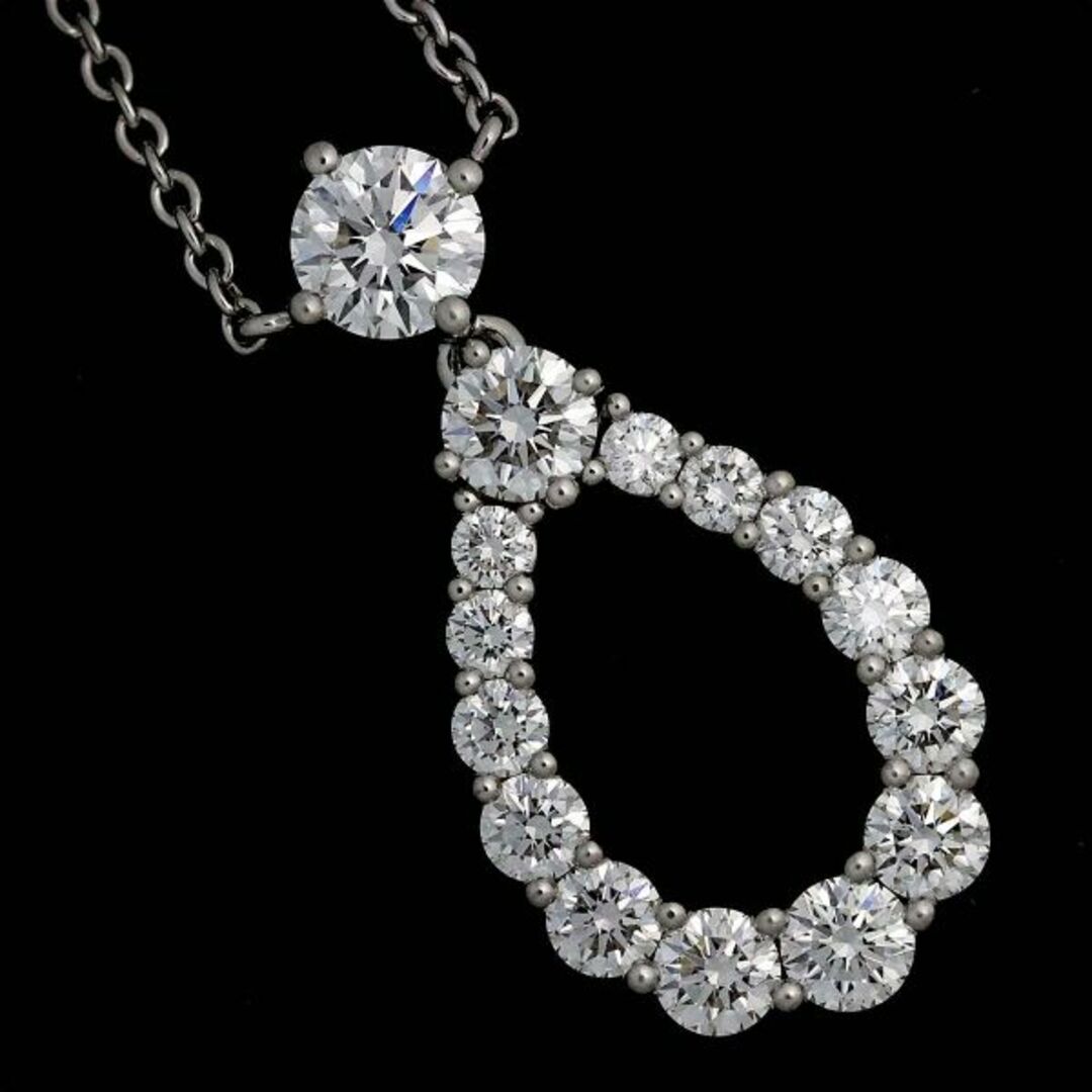 HARRY WINSTON(ハリーウィンストン)のハリーウィンストン HARRY WINSTON ループ ダイヤ ネックレス エクストララージ 40cm Pt プラチナ【証明書付き】 VLP 90229179 レディースのアクセサリー(ネックレス)の商品写真