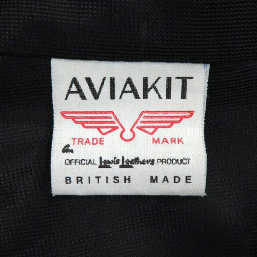 Lewis Leathers(ルイスレザー)の美品 ルイスレザー AVIAKIT 441 CYCLONE サイクロン ハイド レザー ジップアップ ダブル ライダース ジャケット 46442 メンズのジャケット/アウター(ライダースジャケット)の商品写真