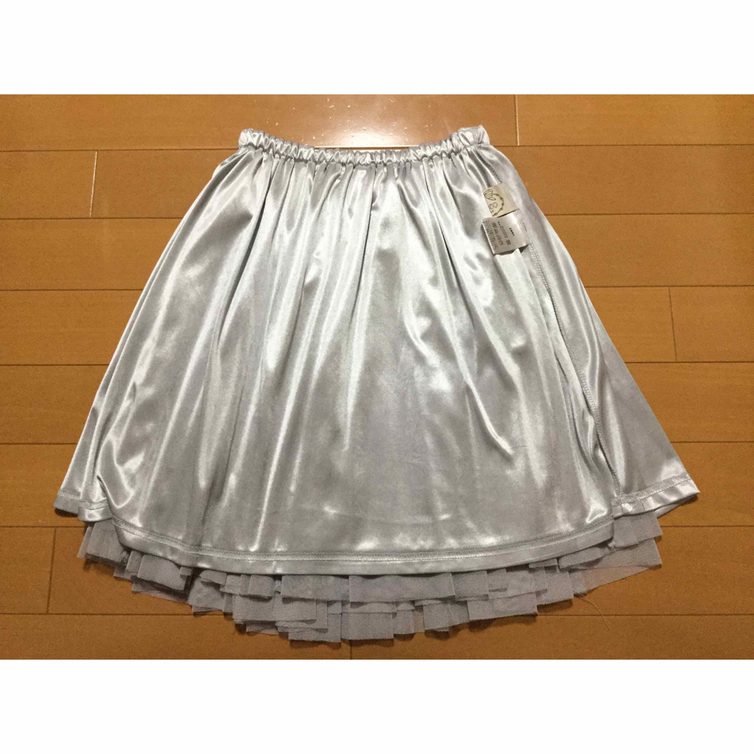【専用】訳あり／パープル　フレアスカート レディースのスカート(ひざ丈スカート)の商品写真