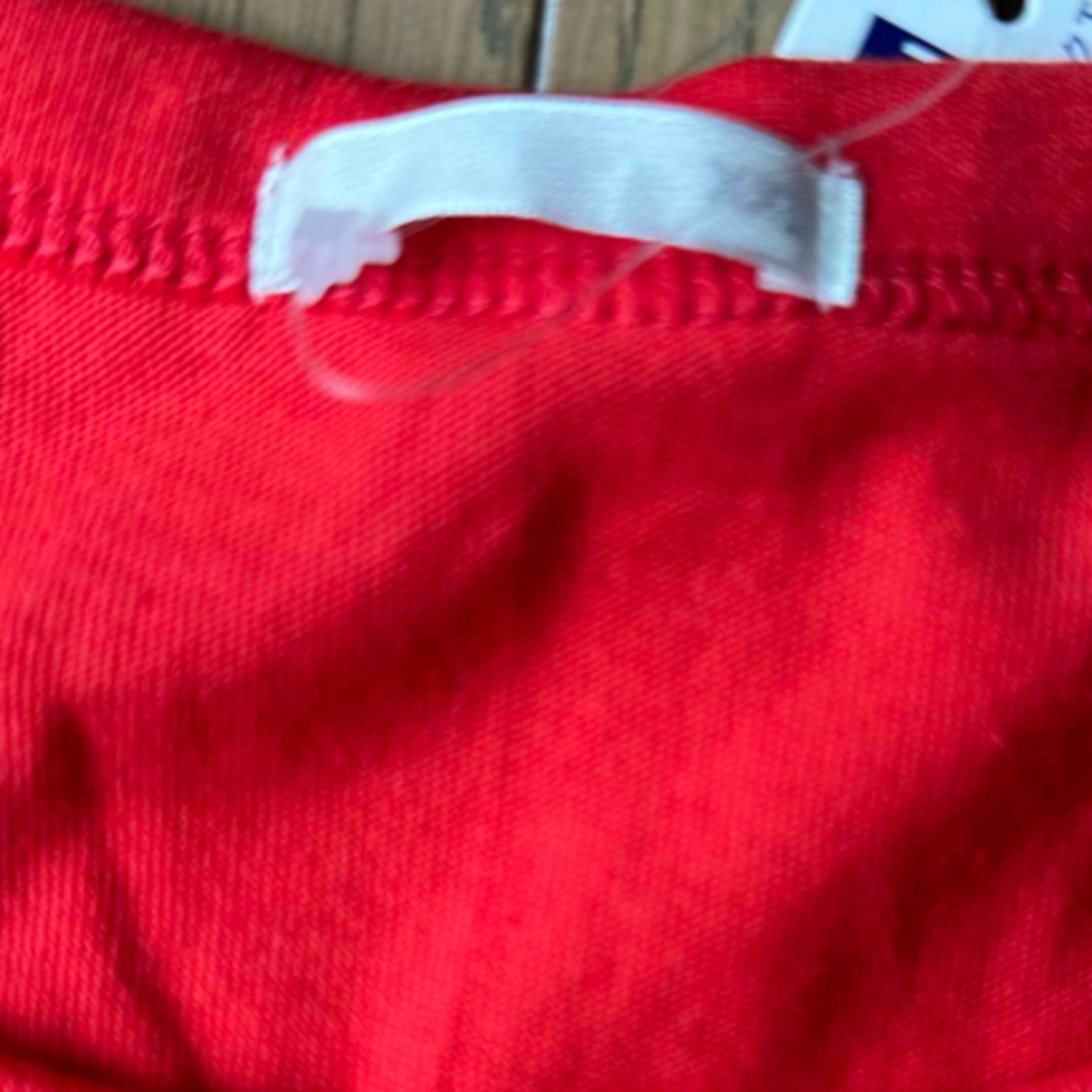 赤　Tシャツ レディースのトップス(Tシャツ(半袖/袖なし))の商品写真