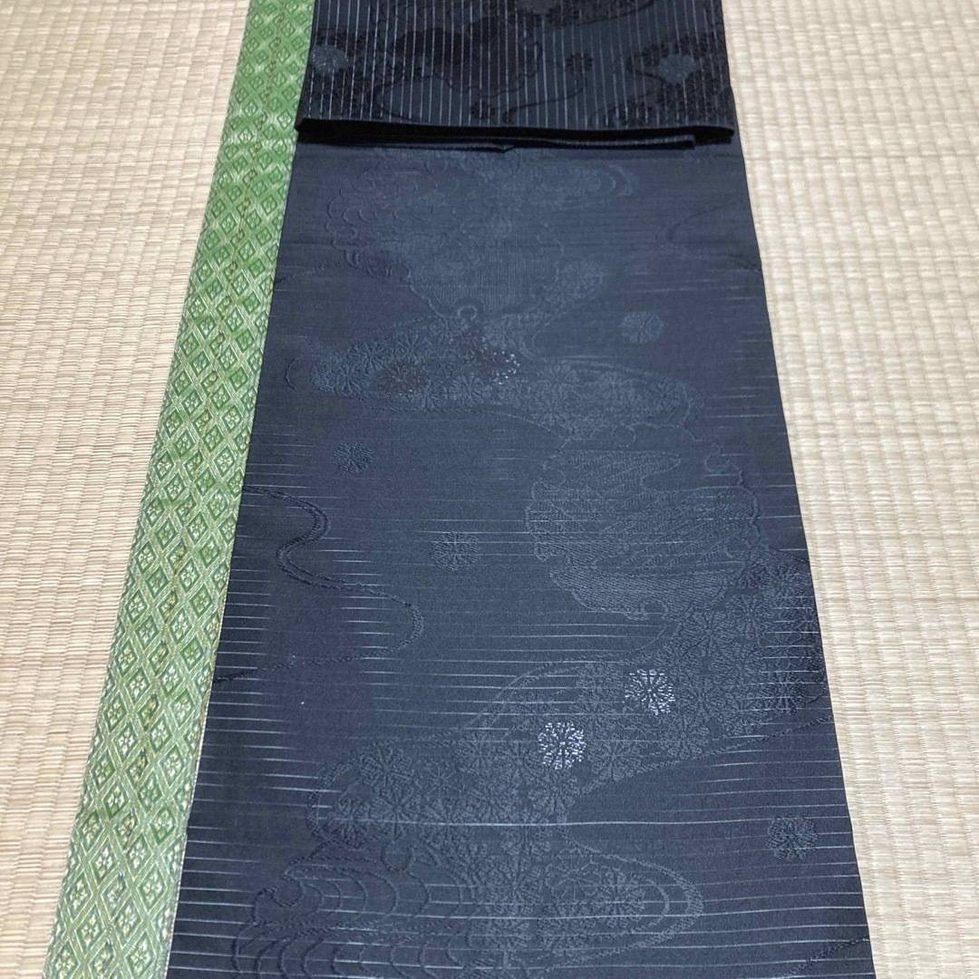 名古屋帯六通柄喪帯 レディースの水着/浴衣(帯)の商品写真