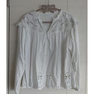 ザラ(ZARA)のZARAエンブロイダード刺繍レースブラウスsize164(シャツ/ブラウス(長袖/七分))